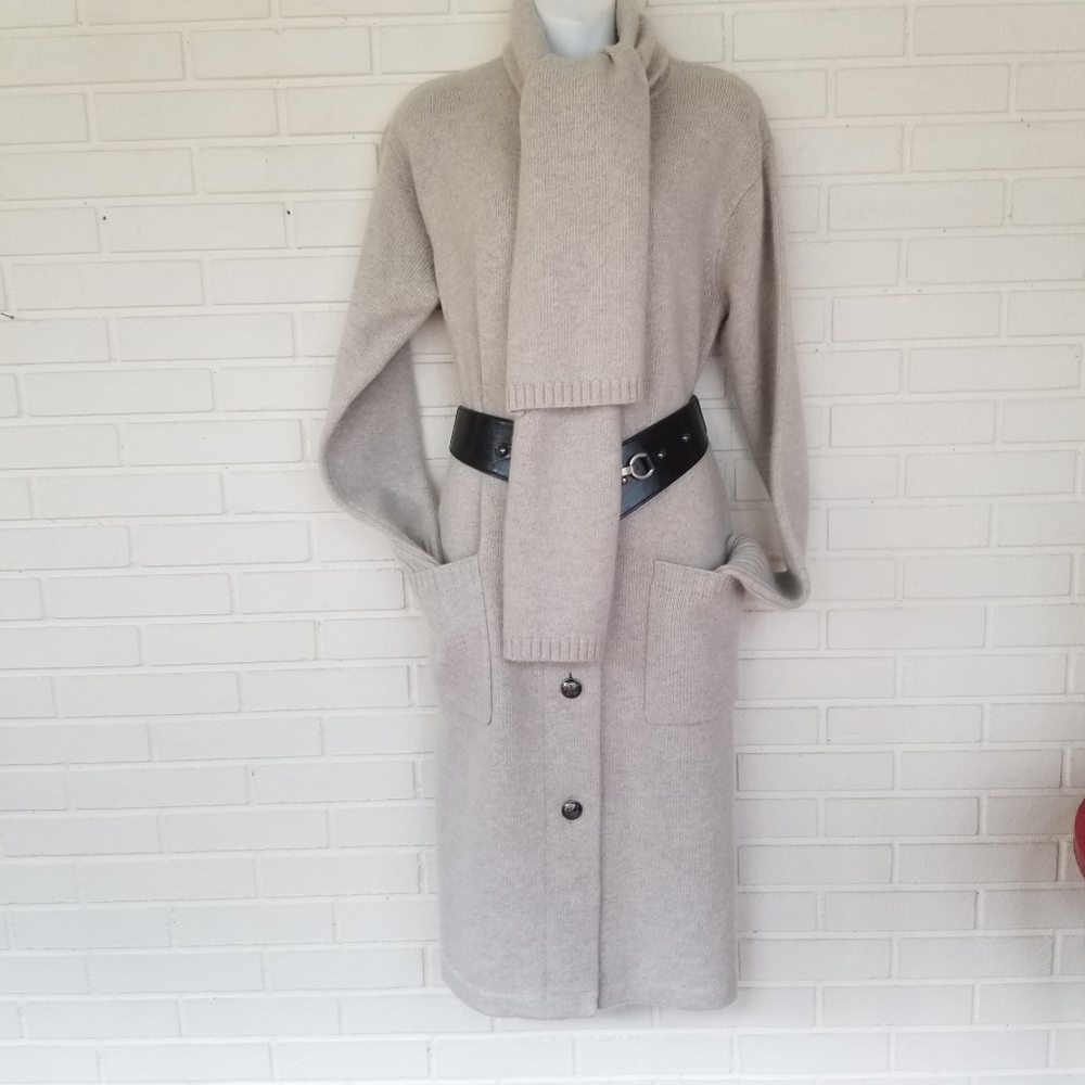 RALPH LAUREN CASHMERE WOOL BLEND SWEATER/COAT. Lauren by Ralph Lauren